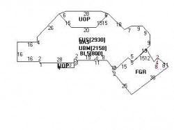 48 Bonnybrook Rd, Newton MA  02468-1001 floor plan