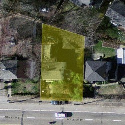 657 Boylston St, Newton MA 02459-2602 aerial view