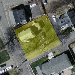 125 Edinboro St, Newton MA  02460-1337 aerial view