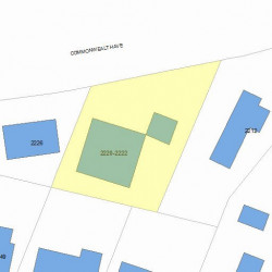 2222 Commonwealth Ave, Newton MA 02466-1804 plot plan