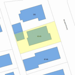 63 Withington Rd, Newton MA 02460-2037 plot plan