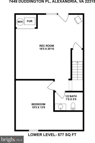 7449 Duddington Dr, Alexandria VA 22315-3849 exterior