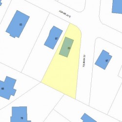 89 Adams Ave, Newton MA 02465-1001 plot plan