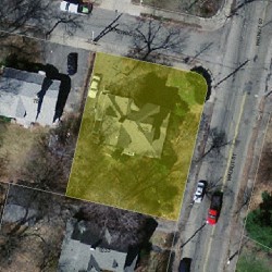 1025 Walnut St, Newton MA  02461-1140 aerial view