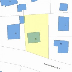 59 Commonwealth Park, Newton MA 02459-1024 plot plan