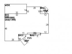 19 Appleton Cir, Newton MA  02459-3305 floor plan