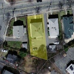 32 Auburn St, Newton MA 02465-2205 aerial view