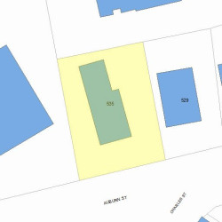 535 Auburn St, Newton MA 02466-1739 plot plan