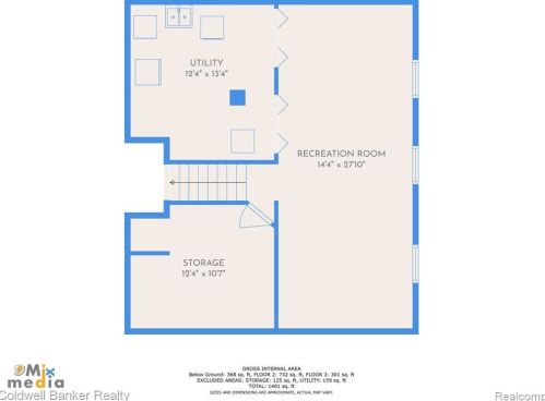 405 Tacoma St, Clawson MI  48017-1916 exterior