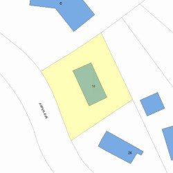 14 Aspen Ave, Newton MA  02466-3023 plot plan