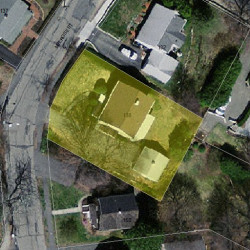 138 Melrose St, Newton MA 02466-1110 aerial view