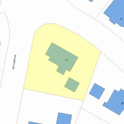 14 Victoria Cir, Newton MA 02459-1017 plot plan