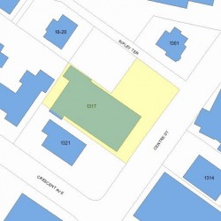 1317 Centre St, Newton MA 02459-2496 plot plan