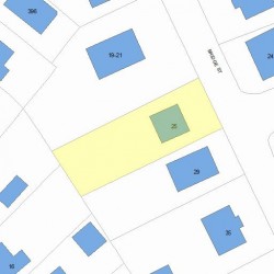 25 Bridge St, Newton MA 02458-1102 plot plan