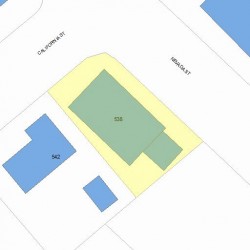 538 California St, Newton MA 02460-1243 plot plan