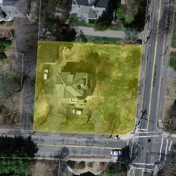 389 Woodward St, Newton MA 02468-1522 aerial view