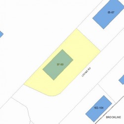 99 Louise Rd, Boston MA  02467-1914 plot plan