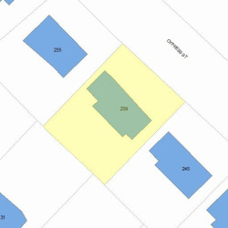 239 Cypress St, Newton MA  02459-2226 plot plan