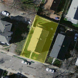 57 Gardner St, Newton MA  02458-1404 aerial view