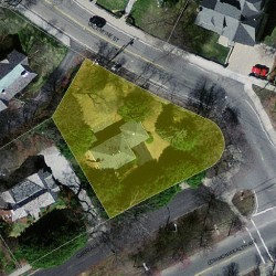 1141 Commonwealth Ave, Newton MA  02465-2908 aerial view