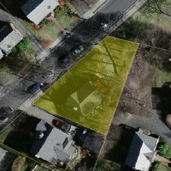 36 Dolphin Rd, Newton MA  02459-1305 aerial view