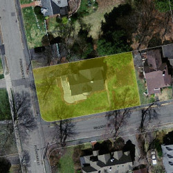 24 Fountain St, Newton MA  02465-2720 aerial view