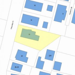 20 Oakland St, Newton MA 02458-1801 plot plan