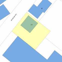 253 Riverview Ave, Newton MA 02466-1382 plot plan