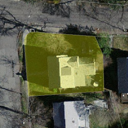 6 Magnolia Ave, Newton MA 02458-2711 aerial view