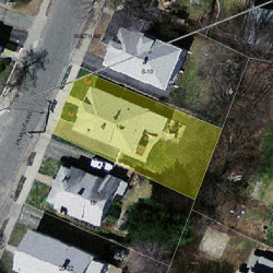 14 Falmouth Rd, Newton MA  02465-1119 aerial view