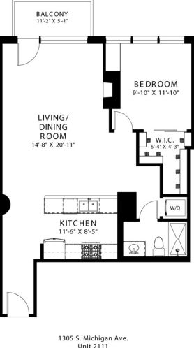 1305 Michigan Ave, Chicago IL  60605-3284 exterior