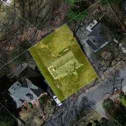 225 Dorset Rd, Newton MA  02468-1451 aerial view