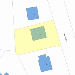 7 Dexter Rd, Newton MA  02460-2317 plot plan
