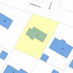50 Hunnewell Ave, Newton MA 02458-2217 plot plan