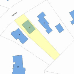 20 Wilde Rd, Newton MA  02468-1325 plot plan