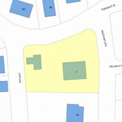 9 Crescent Ave, Newton MA 02459-1830 plot plan