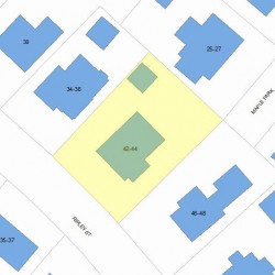 44 Ripley St, Newton MA 02459-2207 plot plan