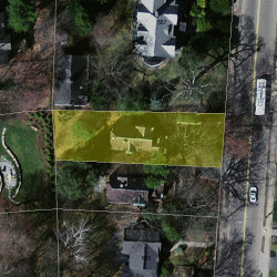 597 Walnut St, Newton MA  02460-2466 aerial view
