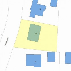 50 Wauwinet Rd, Newton MA  02465-2957 plot plan