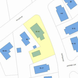 40 Fuller St, Newton MA  02468-1032 plot plan