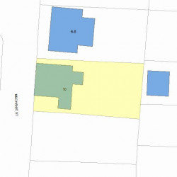 10 Mechanic St, Newton MA  02464-1414 plot plan