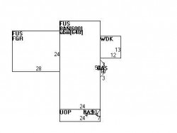 170 Waltham St, Newton MA  02465-1333 floor plan