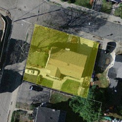 30 Gardner St, Newton MA  02458-1505 aerial view