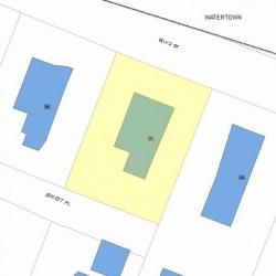 90 Boyd St, Newton MA  02458-1502 plot plan