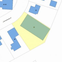 86 Los Angeles St, Newton MA 02458-1019 plot plan