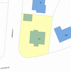 305 Commonwealth Ave, Newton MA 02459 plot plan