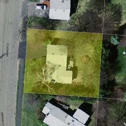 58 Andrew St, Newton MA 02461-2103 aerial view