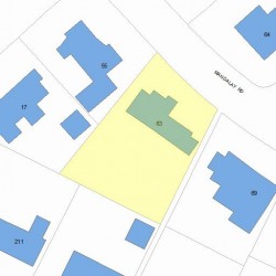 63 Mandalay Rd, Newton MA 02459-1318 plot plan