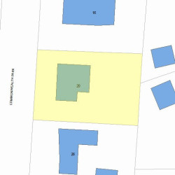 20 Commonwealth Park, Newton MA  02459-1006 plot plan