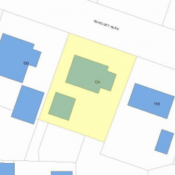 124 Randlett Park, Newton MA 02465-1744 plot plan